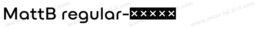 MattB regular字体转换